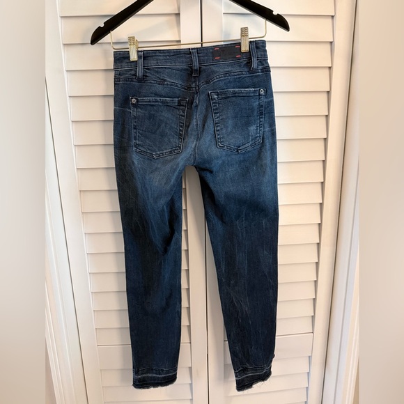 RAFFAELLO ROSSI Dark Blue Straight Leg Jeans Size EU 32 - Picture 7 of 14